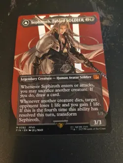 Sephiroth, Fabled SOLDIER Full Art Art nonfoil Final Fantasy M# 382 - Image 6
