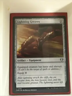 MTG Lightning Greaves Commander 2019 217/302 Regular Uncommon - Image 1