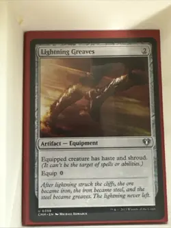 MTG Lightning Greaves Commander 2019 217/302 Regular Uncommon - Image 2