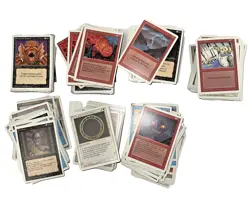 MTG Revised 3rd Ed Commons Lot Approx 250 Cards MP-HP Lightning Bolt Fireball - Image 1