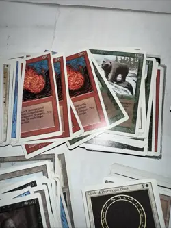 MTG Revised 3rd Ed Commons Lot Approx 250 Cards MP-HP Lightning Bolt Fireball - Image 3