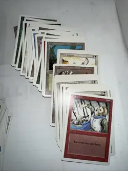 MTG Revised 3rd Ed Commons Lot Approx 250 Cards MP-HP Lightning Bolt Fireball - Image 4