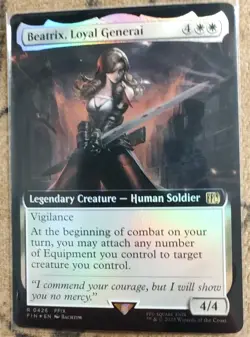 Beatrix, Loyal General #426 (FOIL Extended Art) NM - Final Fantasy x MTG  - Image 1