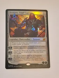 1x Tezzeret, Cruel Captain - Foil M MTG Edge of Eternities, English 0002 NM x1 - Image 1