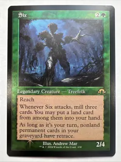 MTG Six (Retro Frame Foil) Modern Horizons 3 NM - Image 1
