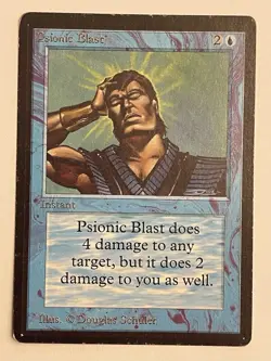 MTG Magic the Gathering Beta PSIONIC blast - Image 2
