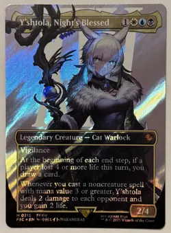 Y'shtola, Night's Blessed Borderless Surge Foil - Commander: Final Fantasy MTG - Image 3