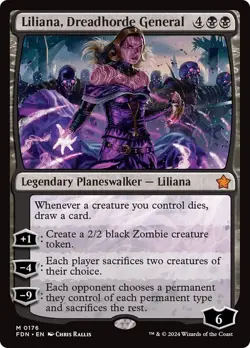 Liliana, Dreadhorde General Foundations NM MTG - Image 2