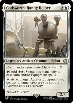Codsworth, Handy Helper - Light Play MTG Universes Beyond: Fallout - Image 2