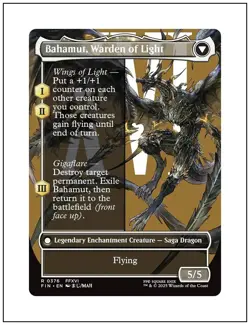 1x Dion, Bahamut's Dominant, Borderless Art, Final Fantasy, MTG NM - Image 2