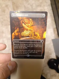 MTG Steelshaper's Gift Borderless Card, Commander Masters Regular - Image 1