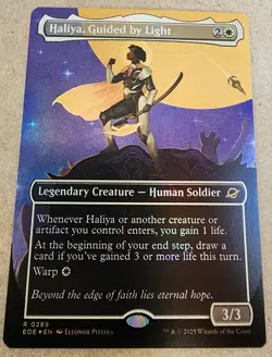 Haliya, Guided by Light - #289 Foil  (Borderless) Edge of Eternities - Mtg - Image 1