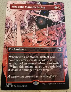 Weapons Manufacturing - #311 Regular (Borderless) Edge of Eternities - Mtg - Image 1