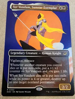 Syr Vondam, Sunstar Exemplar - #302 Regular Borderless  Edge of Eternities - Mtg - Image 1