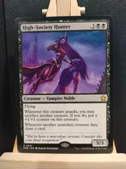 High-Society Hunter - Foundations - Rare - NM (see pics) MTG - Image 4
