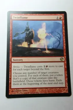 MTG Twinflame x1- -Journey into Nyx-Lightly Played - Image 2