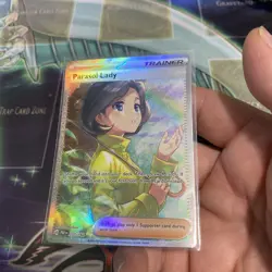 Parasol Lady 255/182 Sv04: Paradox Rift Holo SIR Pokémon TCG Card NM Condition - Image 21