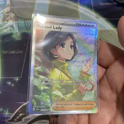 Parasol Lady 255/182 Sv04: Paradox Rift Holo SIR Pokémon TCG Card NM Condition - Image 5