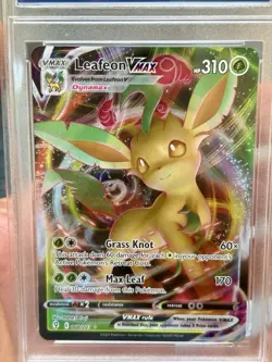 008/203 Evolving Skies Leafeon Vmax Pokemon 2021 TCG Card English Grade 10 - Image 2