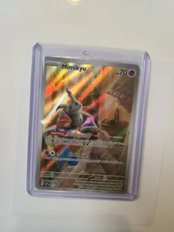 Pokémon Mimikyu SVP 075 Paldean Fates ETB Promo Card [SEALED] w/ Toploader! - Image 1