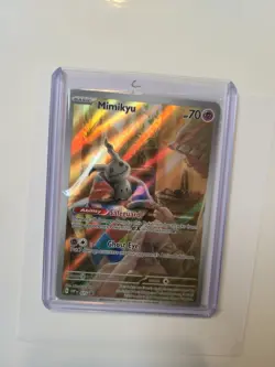 Pokémon Mimikyu SVP 075 Paldean Fates ETB Promo Card [SEALED] w/ Toploader! - Image 4
