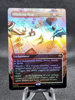 MTG - [FOIL] Windcrag Siege (Borderless) - Tarkir: Dragonstorm - Image 1