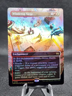 MTG - [FOIL] Windcrag Siege (Borderless) - Tarkir: Dragonstorm - Image 3