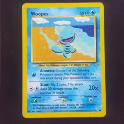 Wooper 82/111⭐VERY GOOD⭐Neo Genesis Pokemon Card TCG - Image 1