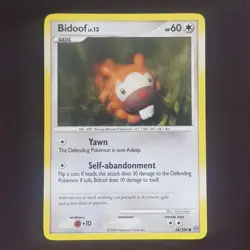 Bidoof 54/100 Yuka Morii Rare💎NEAR MINT💎Stormfront Pokemon Card TCG - Image 1