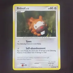Bidoof 54/100 Yuka Morii Rare💎NEAR MINT💎Stormfront Pokemon Card TCG - Image 3