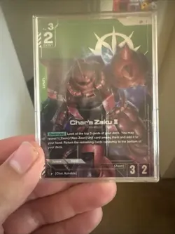 Char’s Zaku II Bonus Pack Alt Art Gundam Card Game ST93-006 LR+ - Image 1
