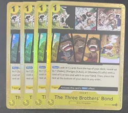 One Piece Card Game The Three Brothers #ST13-019 The Three Brothers' Bond X4 Eng - Image 1