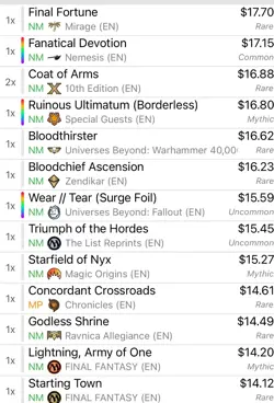 Magic the Gathering Collection 360 Cards Rares, Mythics, And Classics $3300!!! - Image 12