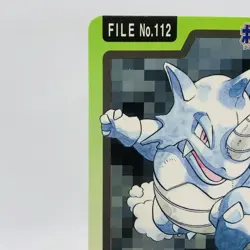 Pokemon Cards Bandai Carddass Rhydon File No.112 1997 Poor Japanese D779 - Image 14