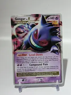 Pokémon TCG Gengar LV.X Platinum Arceus Holo Ultra Rare Card 97/99 2009 MP - Image 3