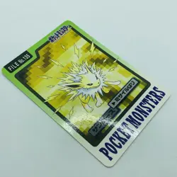 Pokemon Cards Bandai Carddass Jolteon File No.135 1997 EX Japanese D776 - Image 11