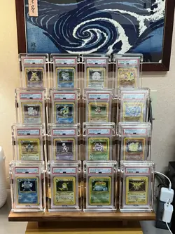 1999 Pokemon Base Set Unlimited COMPLETE PSA 9 HOLO SET of 16 Cards - Image 1