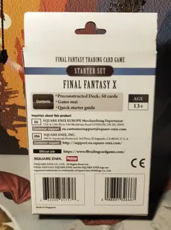 Final Fantasy X Starter Set Trading Card Game SEALED NEW - Image 2