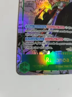 Roronoa Zoro OP06-118 Manga Art Comic Parallel Rare Holo English One Piece Card - Image 6