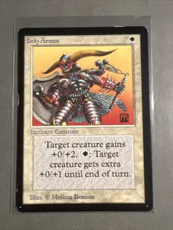 MTG Holy Armor NM Beta White Common MAGIC THE GATHERING CARD - Image 10