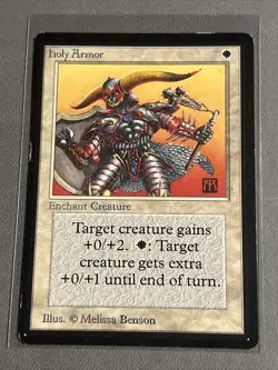 MTG Holy Armor NM Beta White Common MAGIC THE GATHERING CARD - Image 7
