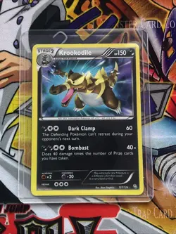 Krookodile 127/124 Dragons Exalted Ultra Rare Pokemon Card TCG - NM - Image 1