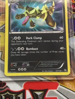Krookodile 127/124 Dragons Exalted Ultra Rare Pokemon Card TCG - NM - Image 3