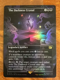 MTG The Darkness Crystal (Borderless) FOIL - FINAL FANTASY (FIN) - Image 1