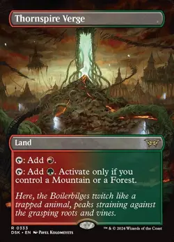 NM Borderless Thornspire Verge, MTG, Duskmourn, Magic the Gathering, 333 - Image 1