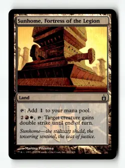 MTG Foil Sunhome, Fortress of the Legion - Ravnica Moderately Played English - Image 1