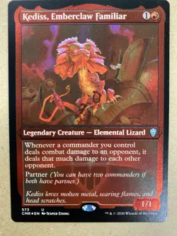 MTG 1x FOIL ETCHED Kediss Embercleave Familiar 573 Commander Legends Magic x1 NM - Image 1