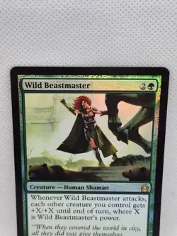 MTG Return to Ravnica 2012 Wild Beastmaster 139 Foil Rare Human Shaman Creature - Image 2