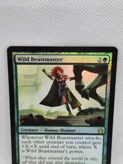 MTG Return to Ravnica 2012 Wild Beastmaster 139 Foil Rare Human Shaman Creature - Image 6