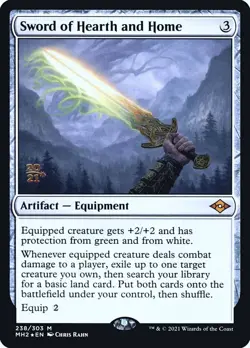 1x Sword of Hearth and Home Foil Promo NM x1 Mtg Magic Gathering Changie - Image 1